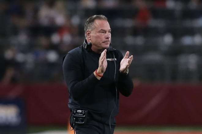 Arkansas State head football coach Butch Jones