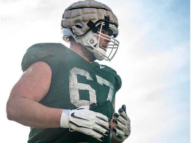 Michigan State offensive lineman J.D. Duplain