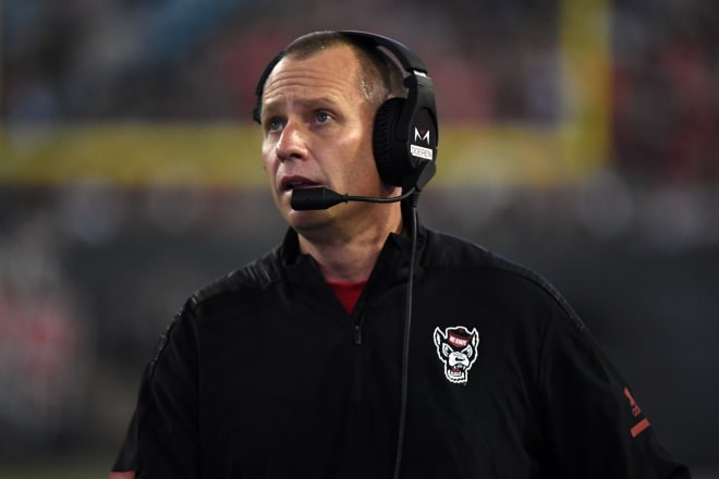NC State Wolfpack football head coach Dave Doeren