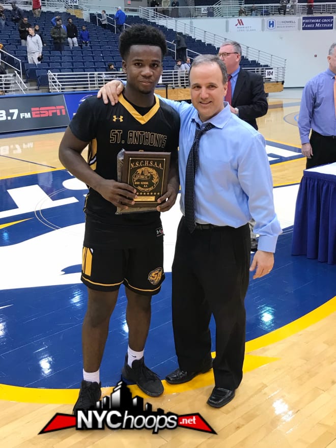 MVP Jon Harewood with his coach Sal Lagano