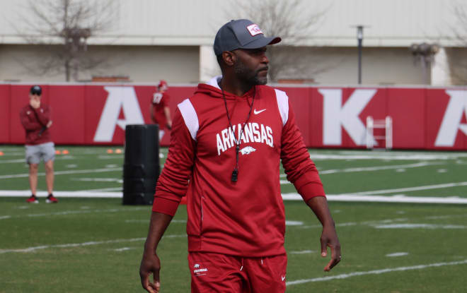 Arkansas co-defensive coordinator Marcus Woodson continues to recruit at a high level. 