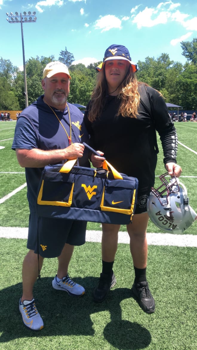 Williams earned offensive line MVP at the second West Virginia Mountaineers big man camp.