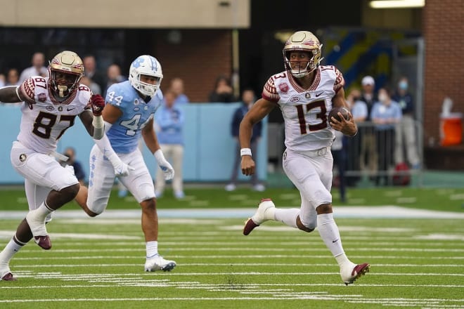 Jordan Travis returned to practice on Tuesday for the Seminoles. 