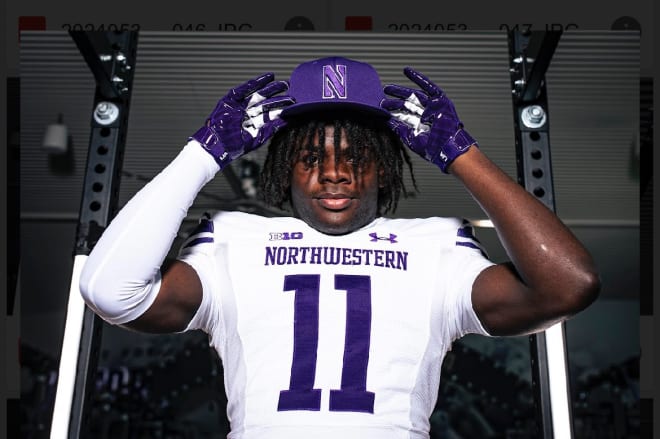 Three-star 2025 RB Isaiah Groves said that Northwestern's facilities "blew me away."