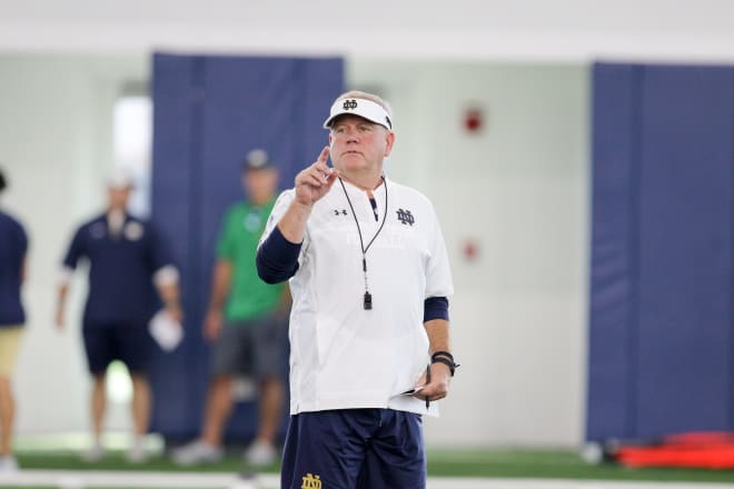 The LSU Tigers making a run a Notre Dame football head coach Brian Kelly