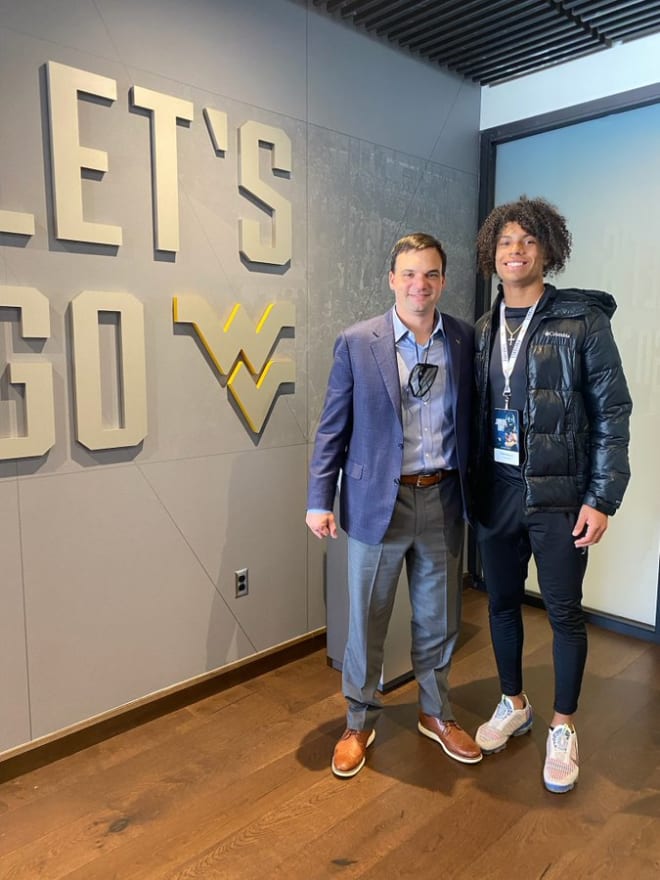 Sheppard felt at home on his visit to see the West Virginia Mountaineers football program.