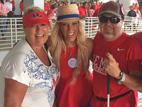 Stacy Blackwell (right) has been an avid Ole Miss fan for 15 years