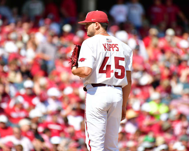 Kevin Kopps is the second Arkansas player to win the Golden Spikes Award.