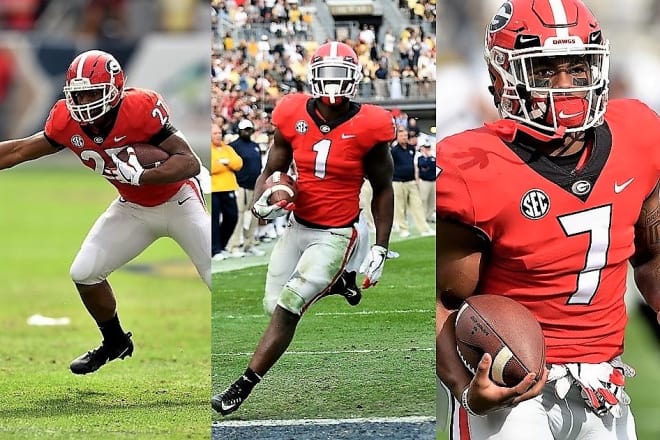 Nick Chubb and Sony Michel get storybook ending at Sanford Stadium