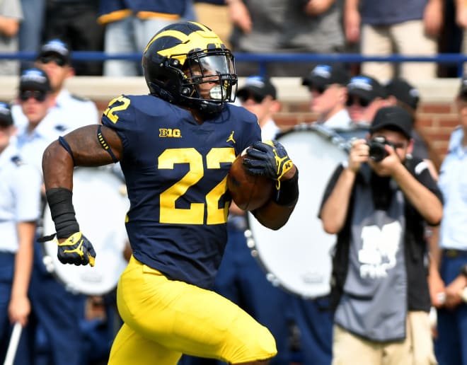 Michigan running back Karan Higdon rushed for 150-plus in just over a half Saturday against WMU.