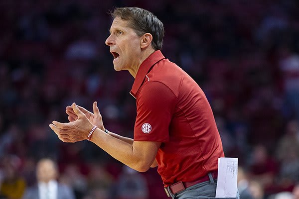 Arkansas second-year head coach Eric Musselman.