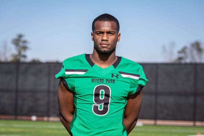 Charlotte (N.C.) Myers Park junior wide receiver Porter Rooks verbally committed to the Wolfpack on Dec. 12, 2018.