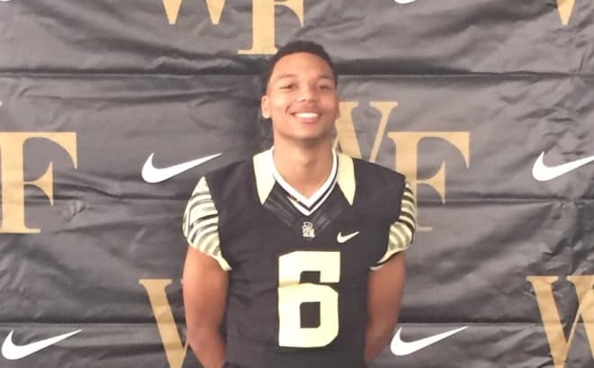 Ranson was all smiles after landing his Wake Forest offer on Wednesday 
