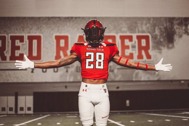 Houston Cypress safety and new Texas Tech commitment Je'Vaun Dabon on his official visit 