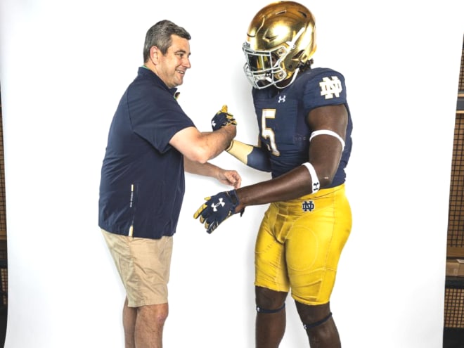 Notre Dame Fighting Irish football recruiting target and four-star defensive lineman Anthony Lucas