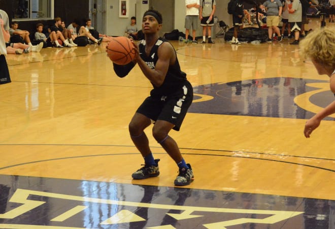 St. Louis point guard Mario McKinney spent last weekend camping at K-State.