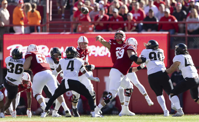 Head coach Scott Frost said there would be no quarterback competition going forward after Adrian Martinez's four interceptions against Purdue.
