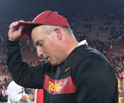 TrojanSports - USC fires Clay Helton, Donte Williams to serve as interim  head coach