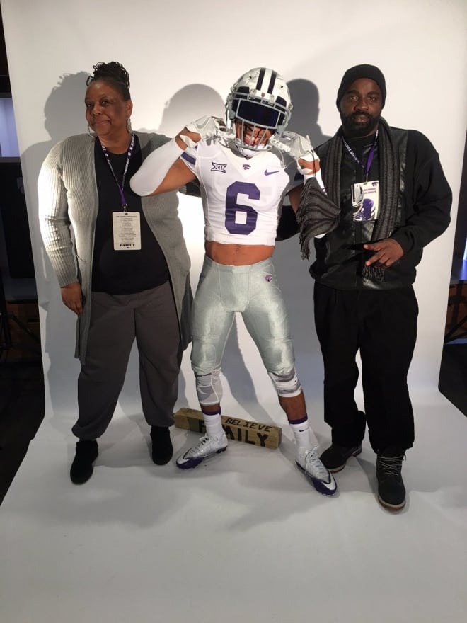 Oliver was all smiles throughout this past weekend's visit at K-State. 