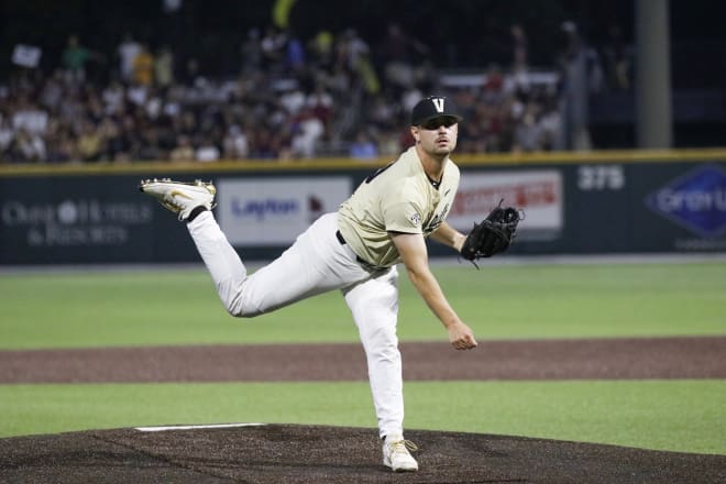 Patrick Raby got his 30th career win, leading VU to a series sweep of South Carolina.