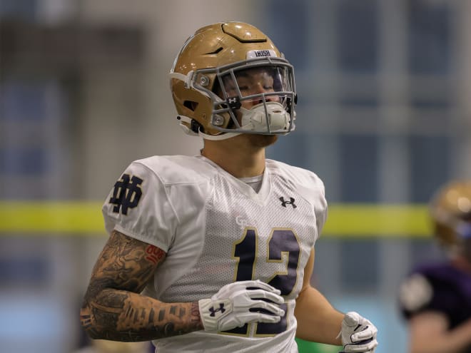 The Irish are trying to identify Jordan Botelho's role in the defense in 2022.