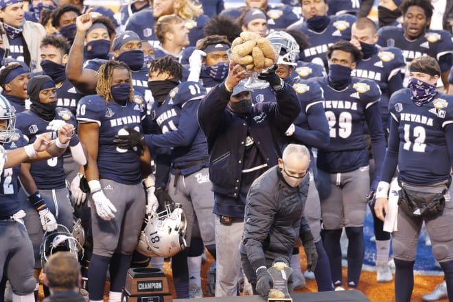 Nevada won the Famous Idaho Potato Bowl in 2020, a 38-27 win over Tulane in Boise, ID