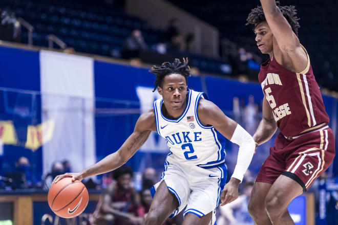 DJ Steward finished with 14 points, 8 rebounds and 3 steals. 