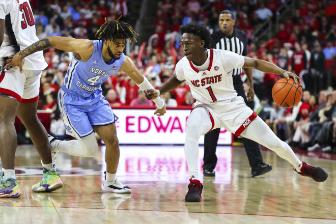NC State senior point guard Jarkel Joiner had 20 of his 29 points after halftime Sunday in a 77-69 home win over North Carolina.