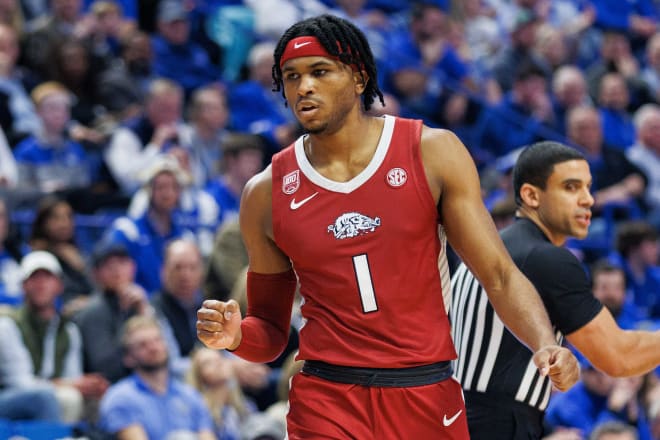 Arkansas guard Ricky Council IV declared for the NBA Draft on Tuesday.
