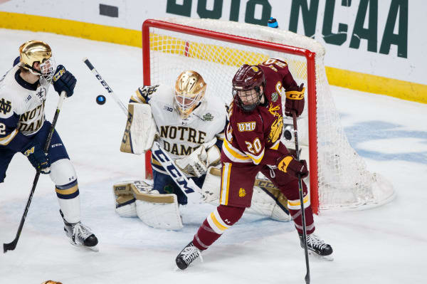 The Bulldogs out-shot Notre Dame 35-20 to eke out a 2-1 win for the national title.