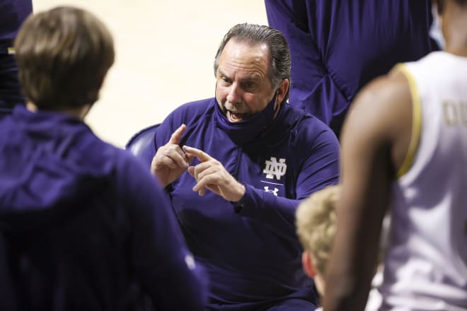 Mike Brey and Notre Dame have to pick themselves up from a rough loss.