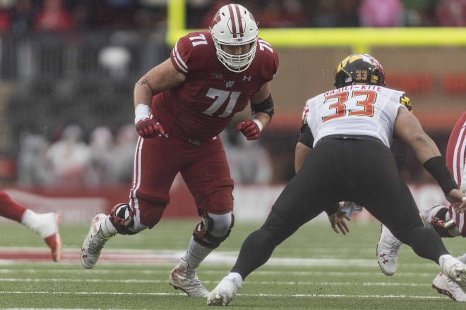 Offensive tackle Riley Mahlman is No. 19 in our Key Badgers series. 