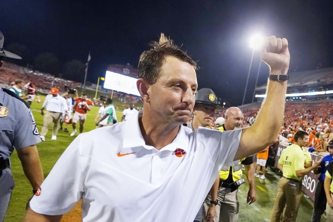 Dabo Swinney is 10-1 against N.C. State and has won eight in a row from the Wolfpack.