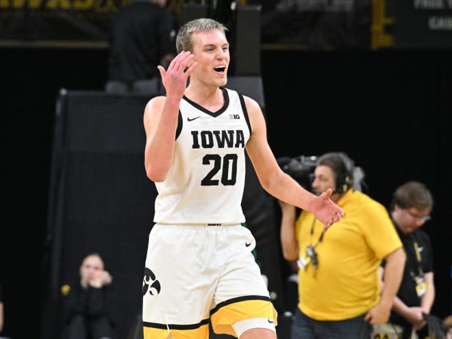 Payton Sandfort solidified Iowa's first triple-double in program history on Tuesday night. 