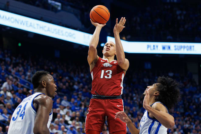 Arkansas freshman Jordan Walsh is looking to sneak into June's NBA Draft.