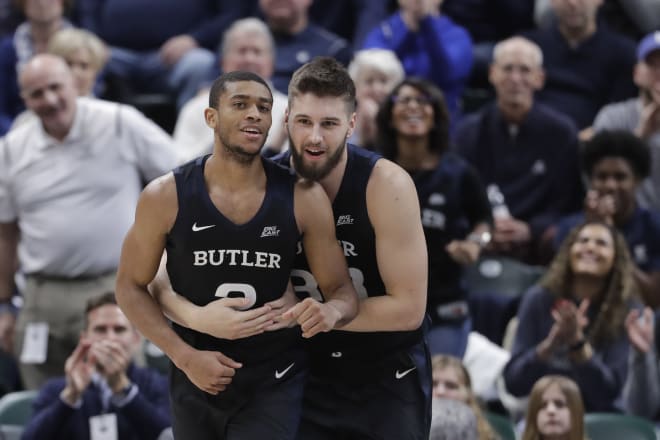 Butler held off a late charge by Purdue, which trailed by as many as 17 in the second half.