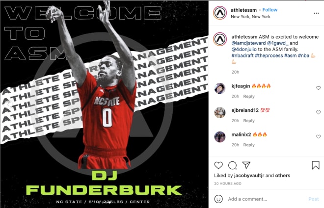 NC State Wolfpack basketball DJ Funderburk 