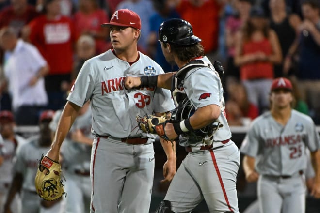Zack Morris earned the save in Arkansas' exciting 3-2 win over Ole Miss on Wednesday.