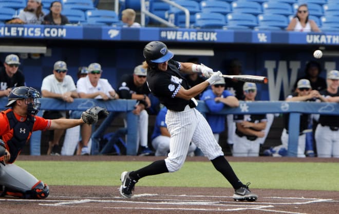 John Thrasher lined an RBI single into the outfield during Saturday's regular season finale.