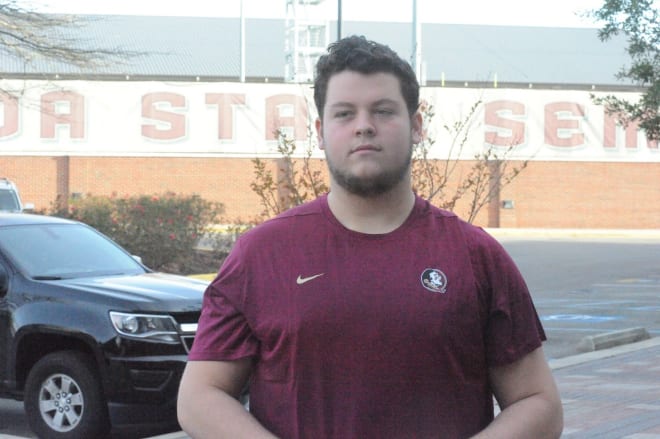 OL Tate Johnson continues to feel a strong connection to FSU and the 2020 commits.