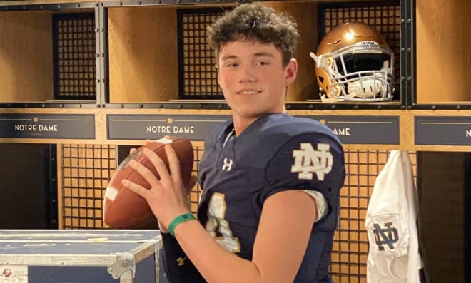 Medina (Ohio) High quarterback and Notre Dame Fighting Irish football recruiting target Drew Allar