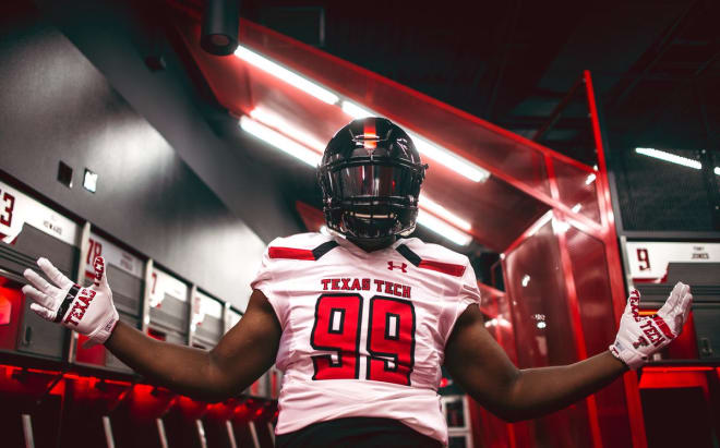 Gilbert Ibeneme on his official visit to Texas Tech in June 2018