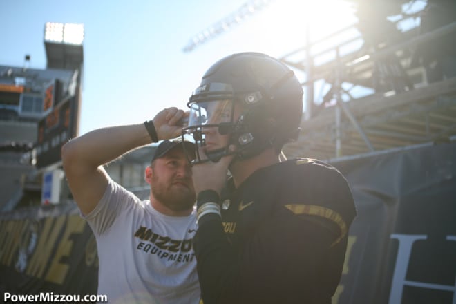 The Tigers wore special helmets and jerseys to honor WWI veterans from Mizzou