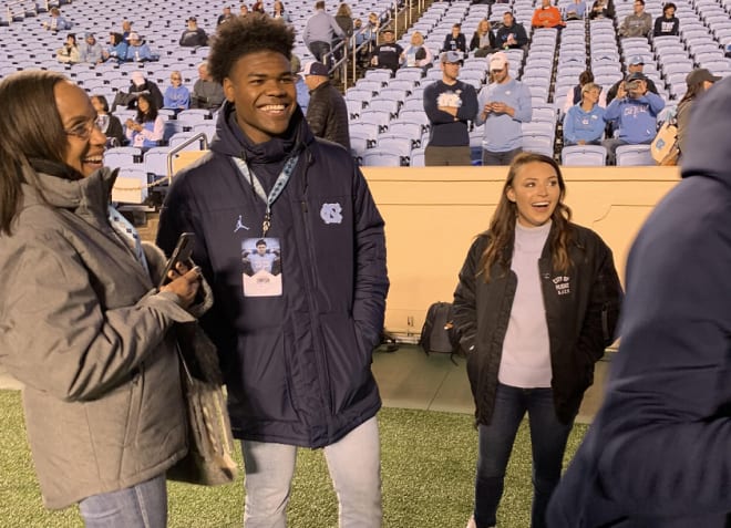 Trenton Simpson, a 4-star linebacker from Charlotte, tells THI how his OV at UNC went over the weekend.