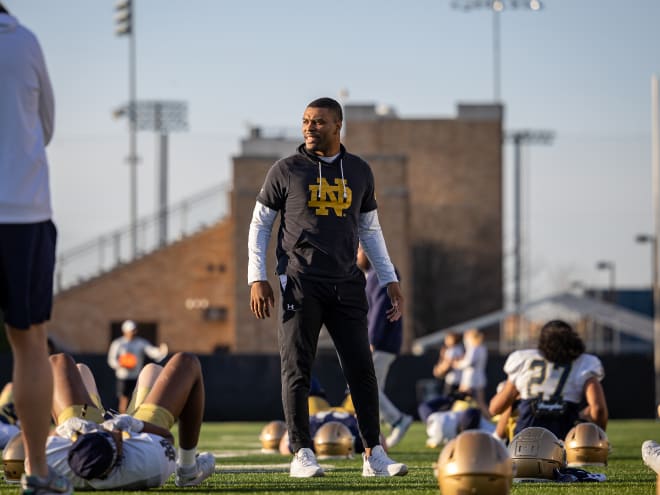 Defensive backs coach Mike Mickens is expected to see one of Notre Dame's top remaining cornerback targets Thursday.
