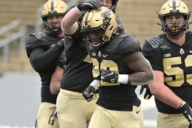 King Doerue is one of the team's top options at running back, but Purdue may want to add competition.