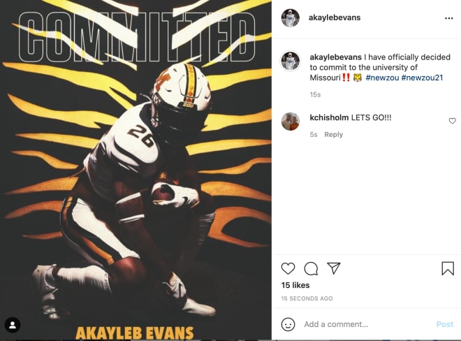 Mizzou Football: Missouri Cornerback Akayleb Evans selected by