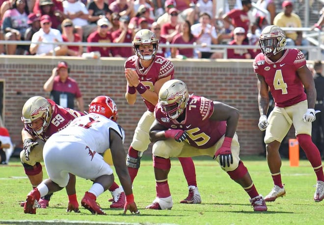 Florida State quarterback Alex Hornibrook completed 15 of 20 passes for 255 yards and two touchdowns on Saturday in relief. 