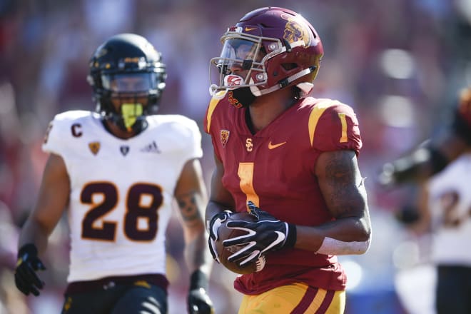 Wide receiver Velus Jones is back at USC after spending the spring in the NCAA transfer portal.