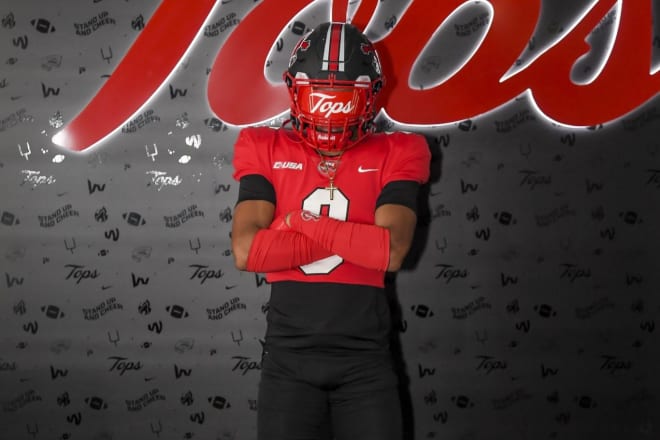 Mill Creek (Ga.) 2024 ATH Justin Content during his visit to Western Kentucky.